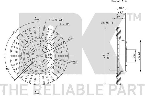 NK 315209 - Bremžu diski www.autospares.lv