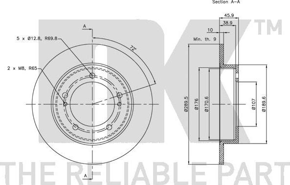 NK 205201 - Bremžu diski www.autospares.lv