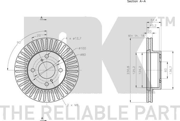 NK 205220 - Bremžu diski www.autospares.lv