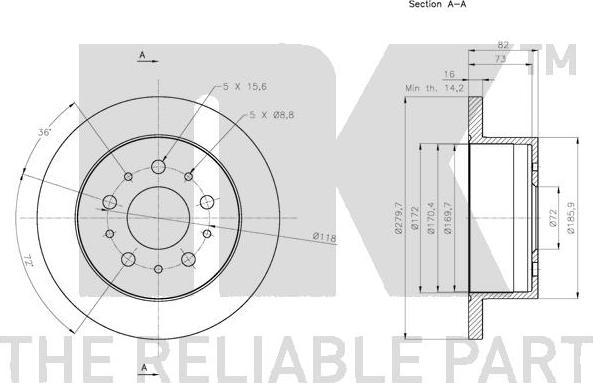 NK 201944 - Brake Disc www.autospares.lv