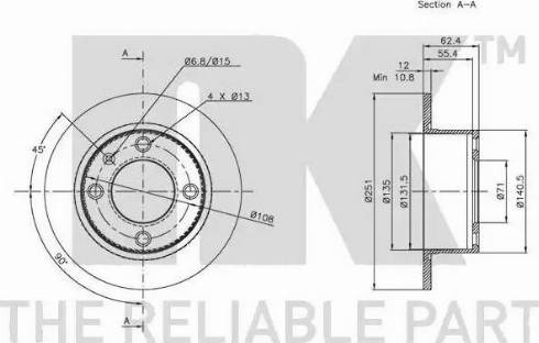 NK 311924 - Bremžu diski www.autospares.lv