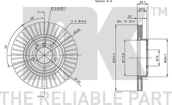 NK 311543 - Bremžu diski www.autospares.lv