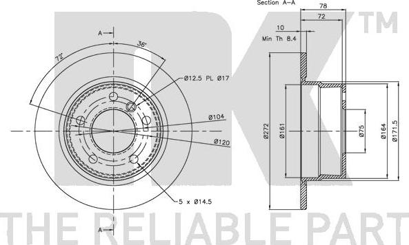 NK 311538 - Bremžu diski www.autospares.lv