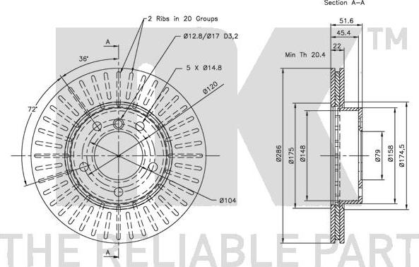 NK 311521 - Bremžu diski www.autospares.lv