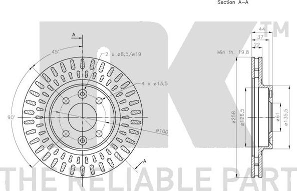 NK 203996 - Bremžu diski www.autospares.lv