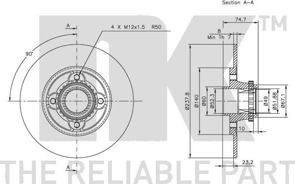 NK 203944 - Bremžu diski autospares.lv