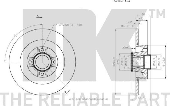 NK 313965 - Bremžu diski autospares.lv