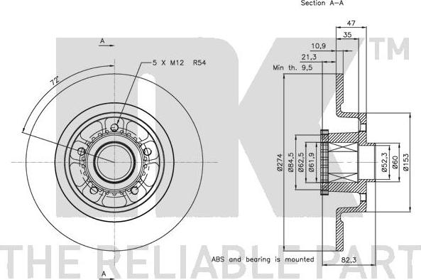 NK 313963 - Bremžu diski www.autospares.lv