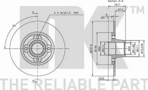 NK 313917 - Bremžu diski www.autospares.lv