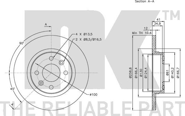 NK 313939 - Bremžu diski www.autospares.lv