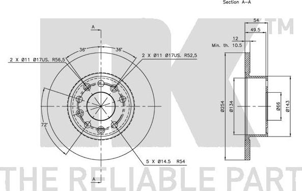 NK 203923 - Bremžu diski www.autospares.lv