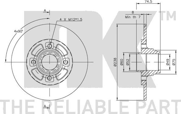 NK 203927 - Bremžu diski autospares.lv