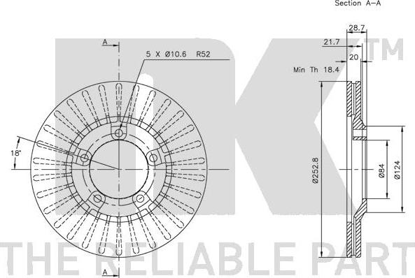 NK 203404 - Brake Disc www.autospares.lv