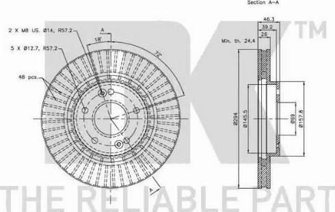 NK 313415 - Bremžu diski www.autospares.lv