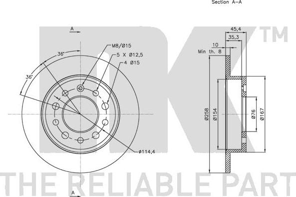 NK 313426 - Bremžu diski www.autospares.lv