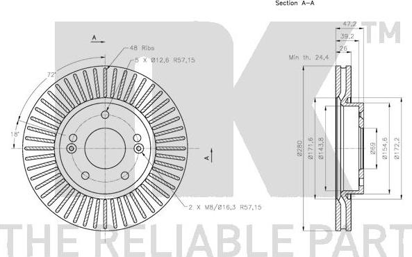 NK 313526 - Bremžu diski www.autospares.lv