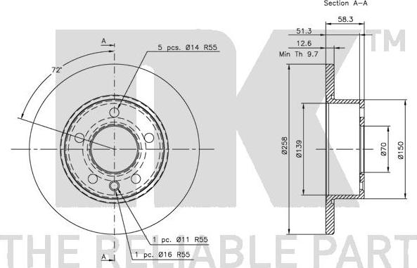 NK 203609 - Bremžu diski autospares.lv