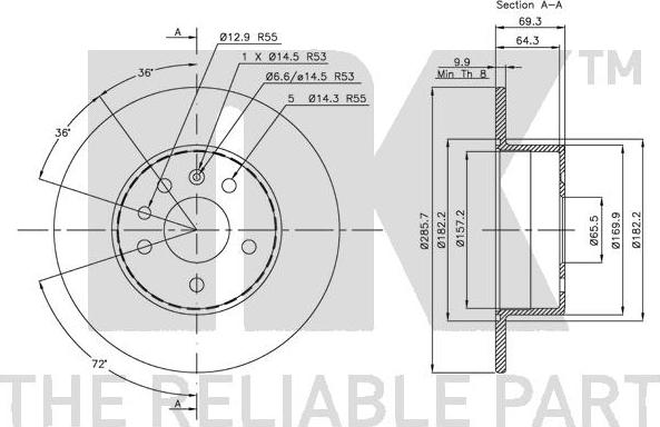 NK 313624 - Bremžu diski autospares.lv