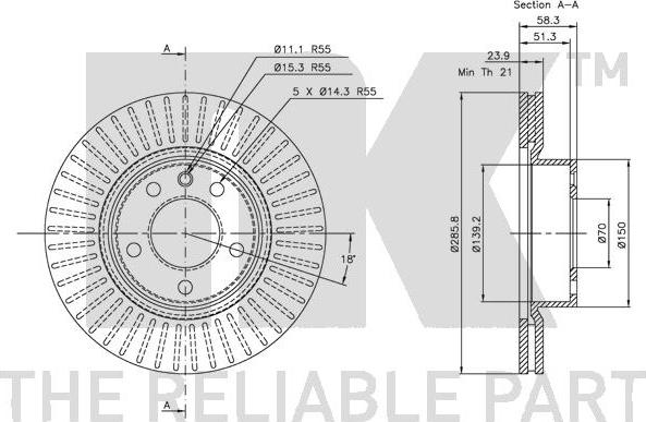 NK 203620 - Bremžu diski autospares.lv