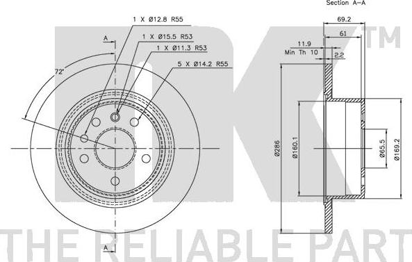 NK 313621 - Bremžu diski www.autospares.lv