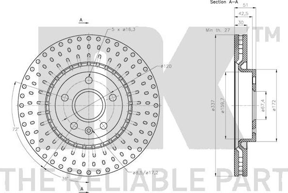 NK 313671 - Bremžu diski www.autospares.lv