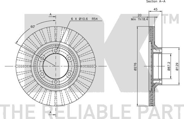 NK 203006 - Bremžu diski www.autospares.lv