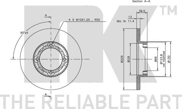 NK 203001 - Bremžu diski www.autospares.lv