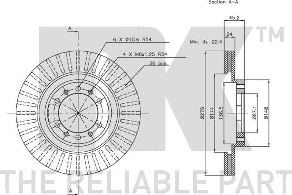 NK 203016 - Bremžu diski www.autospares.lv