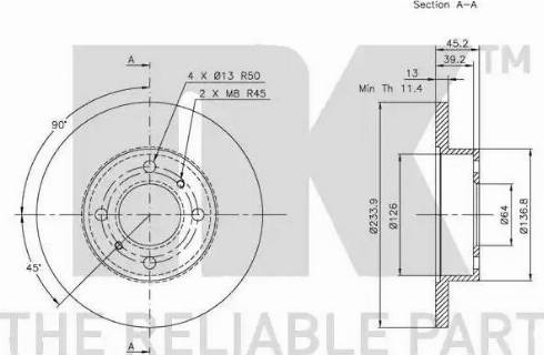 NK 313018 - Bremžu diski www.autospares.lv