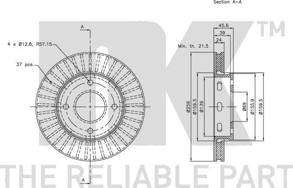 NK 313035 - Bremžu diski www.autospares.lv