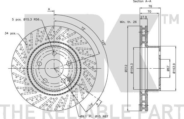 NK 203353 - Bremžu diski www.autospares.lv