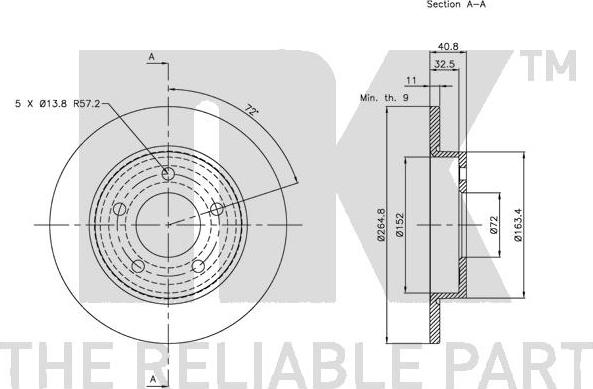 NK 203250 - Brake Disc www.autospares.lv