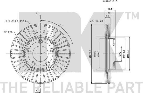 NK 313251 - Brake Disc www.autospares.lv