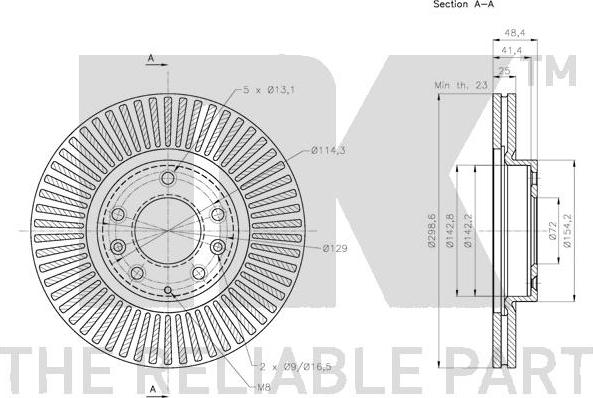 NK 203268 - Bremžu diski www.autospares.lv