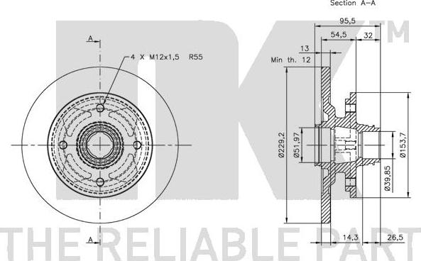 NK 203206 - Bremžu diski www.autospares.lv