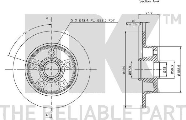 NK 203229 - Bremžu diski www.autospares.lv