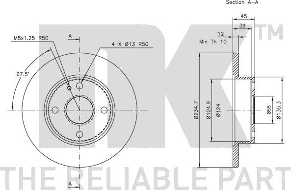 NK 203225 - Bremžu diski www.autospares.lv