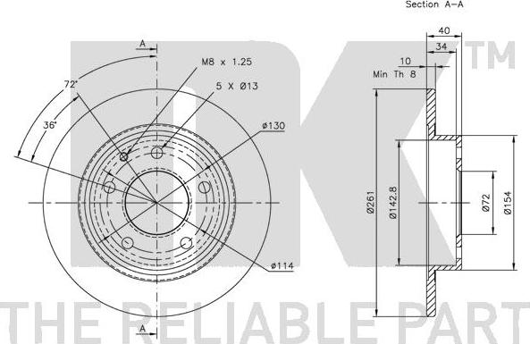 NK 313228 - Bremžu diski www.autospares.lv