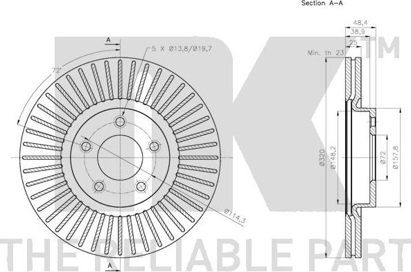 NK 203272 - Bremžu diski www.autospares.lv