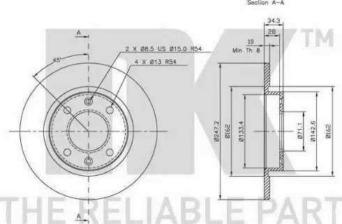 NK 313716 - Bremžu diski www.autospares.lv