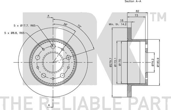 NK 203732 - Bremžu diski www.autospares.lv