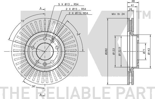 NK 203723 - Bremžu diski www.autospares.lv