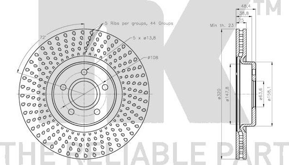 NK 312592 - Bremžu diski www.autospares.lv