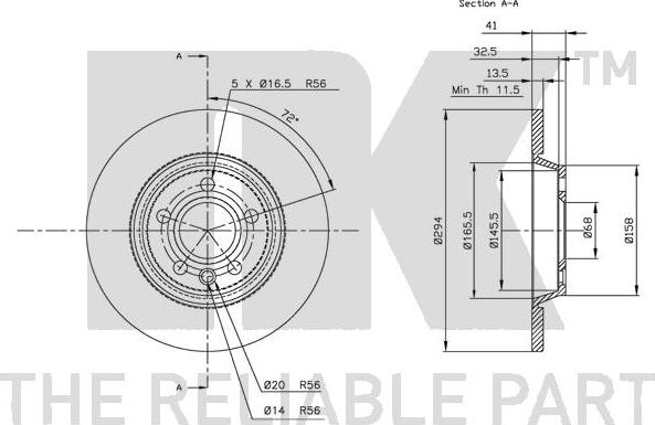 NK 312552 - Bremžu diski www.autospares.lv