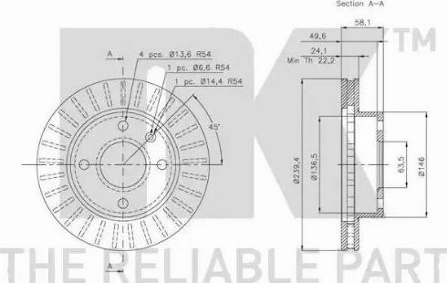 NK 312514 - Bremžu diski www.autospares.lv