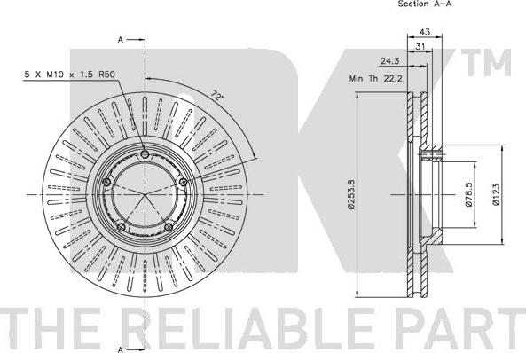 NK 202531 - Bremžu diski www.autospares.lv