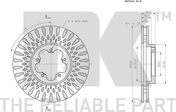 NK 312576 - Bremžu diski www.autospares.lv