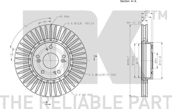 NK 312646 - Bremžu diski www.autospares.lv