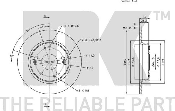 NK 312641 - Bremžu diski www.autospares.lv