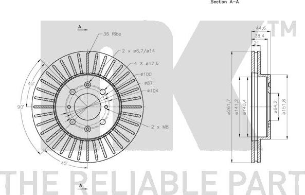 NK 202656 - Brake Disc www.autospares.lv